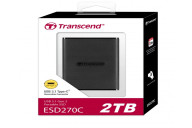 Transcend 2TB ESD270C USB 3.1 Gen 2 Type C External SSD