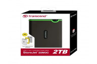 Transcend 2TB StoreJet 25M3 Portable Hard Disk Drive (HDD) Slim Type C